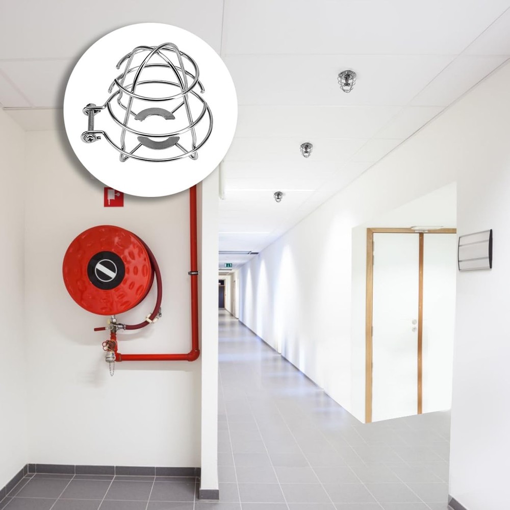 Fire sprinkler head guard cover