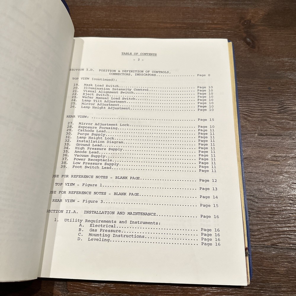 Kasper Model 17A Wafer Aligner Operating & Maintenance Manual