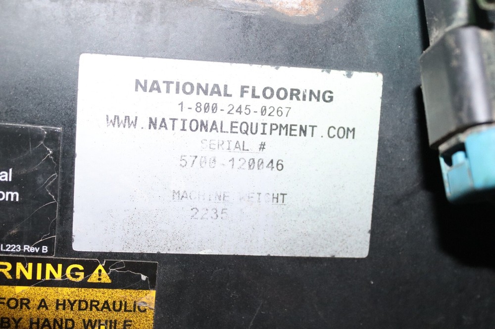 NATIONAL 5700 RIDE ON FLOOR SCRAPER WORKING