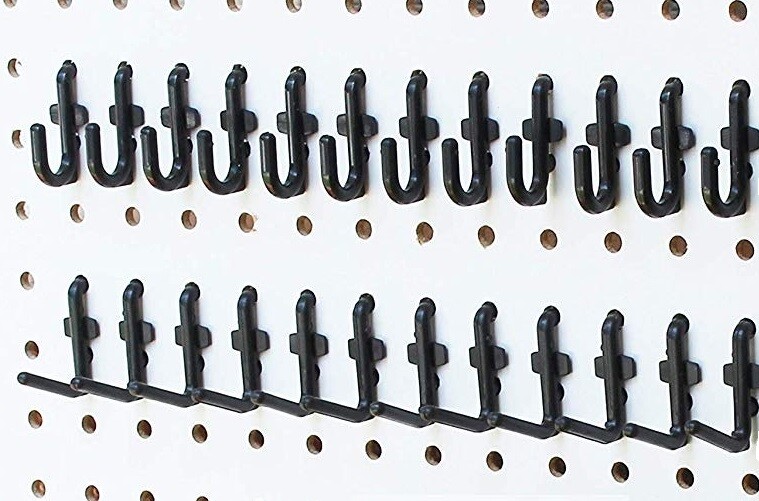 Plastic J & L Style Pegboard Hooks Combo Kit Tool Storage - Pick A Pack