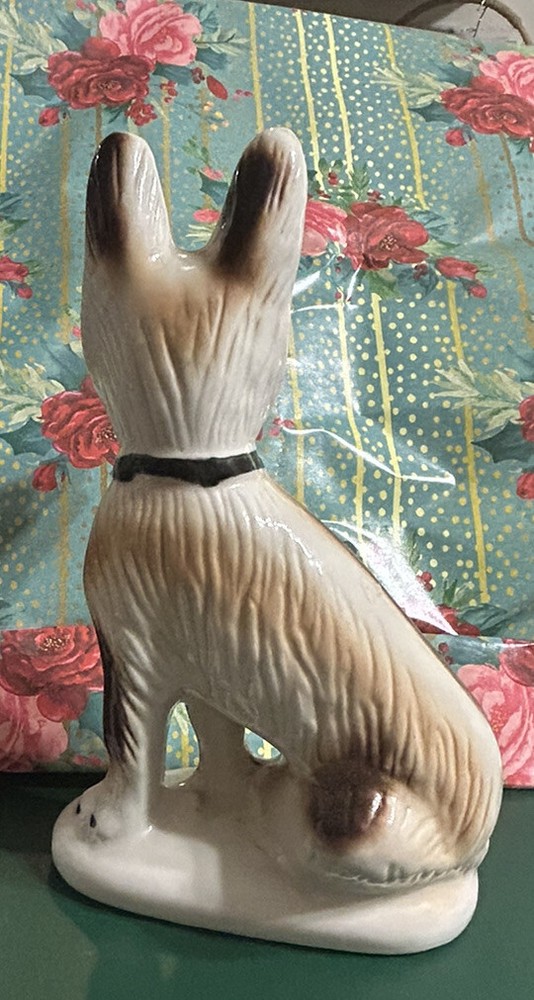 Large Antique German Shepherd Dog Figurine