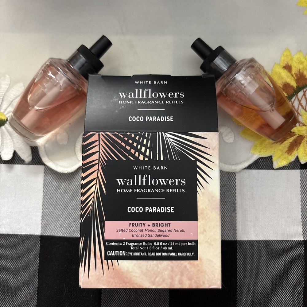Bath & BodyWorks Coco Paradise Wallflowers Refill Bulbs Set🏝️🥥🆕