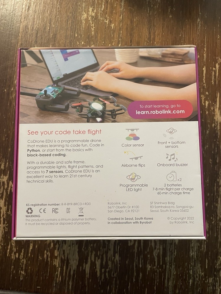 ROBOLINK CODRONE EDU Programming Drone