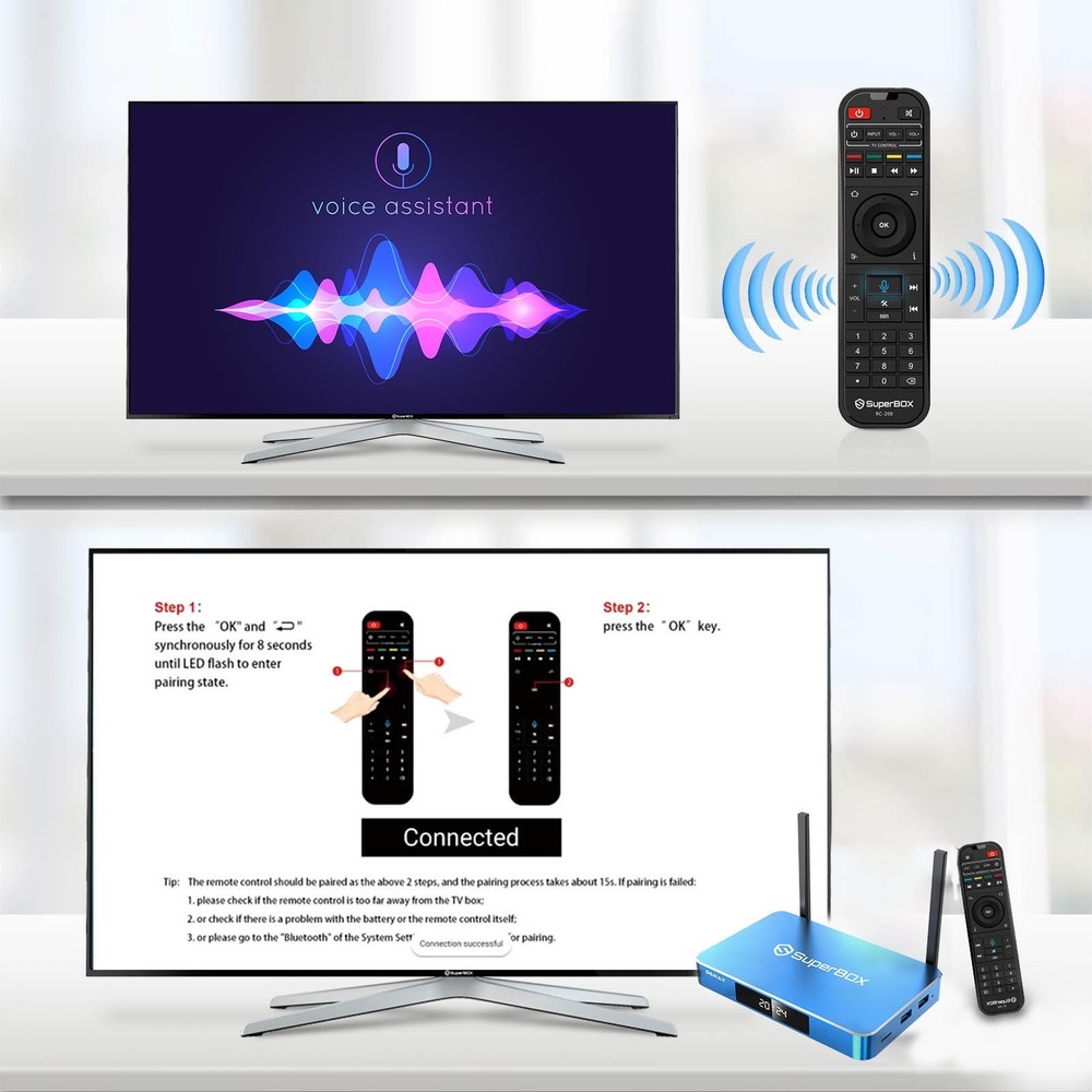 SuperBox S6Max TV BOX Support Authorized Distributor Same Day Shipping Send Gift