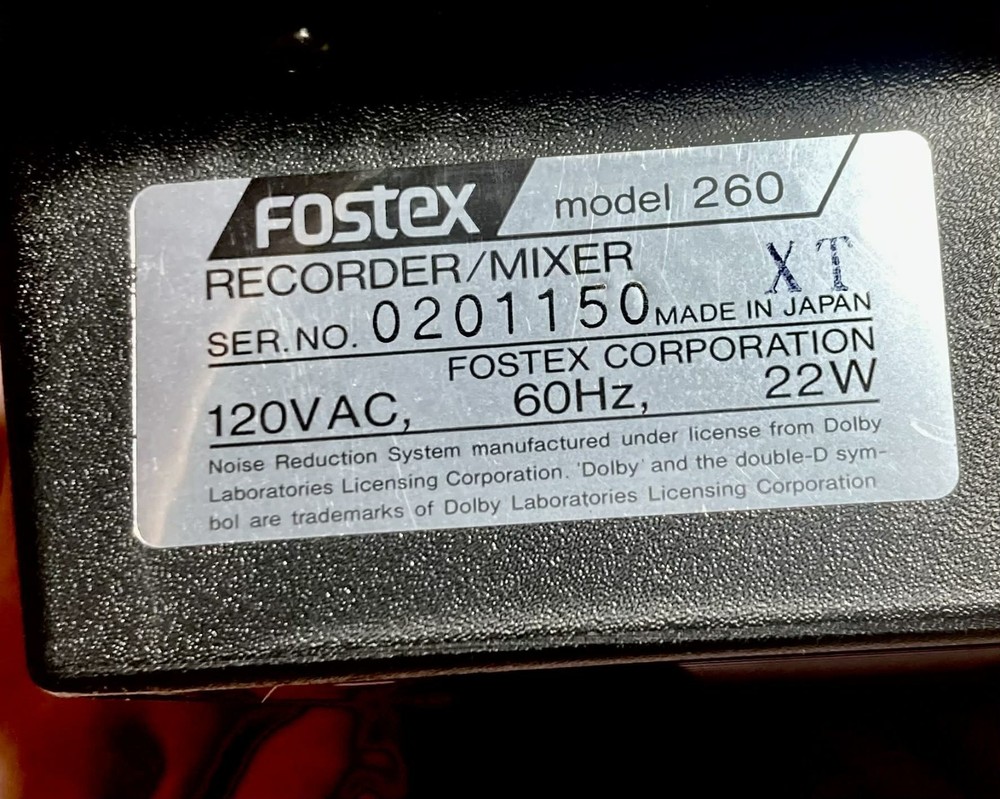 Fostex 260 Multitracker Cassette Mixer Recorder, 4-Channel, fully functional