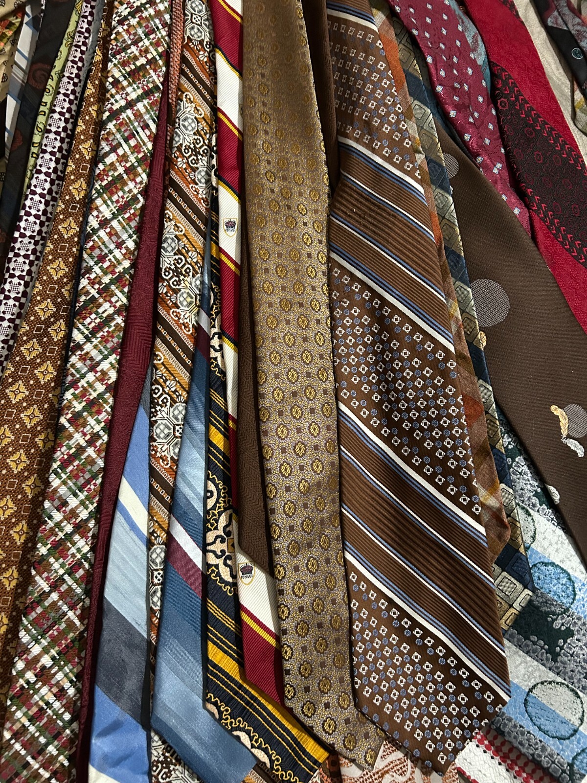 50 Pcs Neckties Lot Mix Wear Quilting Craft Cutter Multicolor Lots