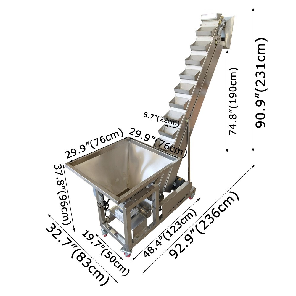 Bucket Elevator Feeding Machine for Granular Materials Granule Conveying Feeder