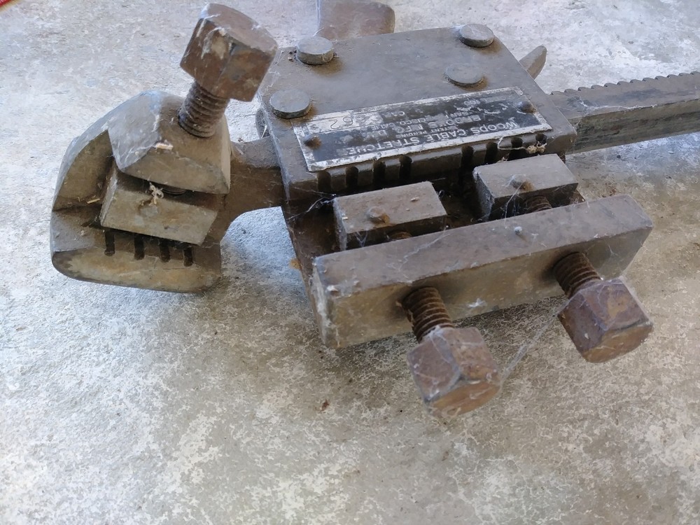 VINTAGE WOODS CABLE PULLER STRETCHER USA