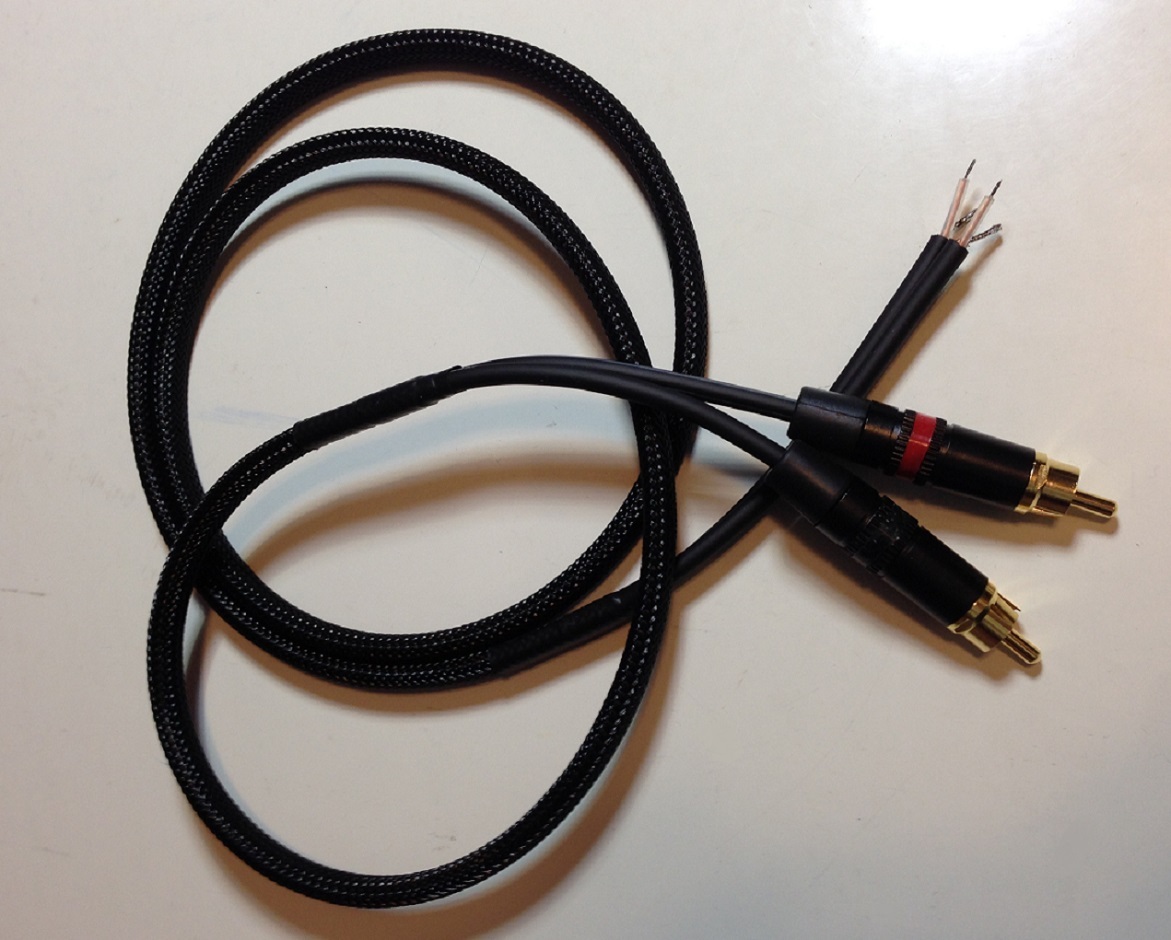 Custom Mogami Neutrik Rean Gold RCA 4FT Cable for Turntable or Technics SL-1200s
