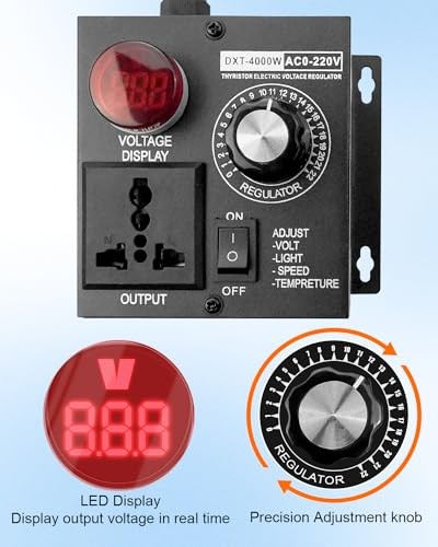 Variable Speed Controller for Router Fan Electric Motor SCR Voltage Controller