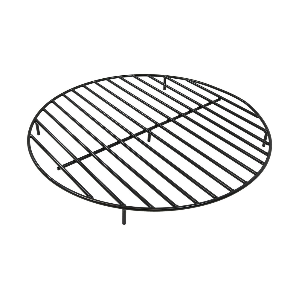 Sunnydaze Round Fire Pit Grate - Elevated Wood Grate for Fire Pit - Heavy-Dut...