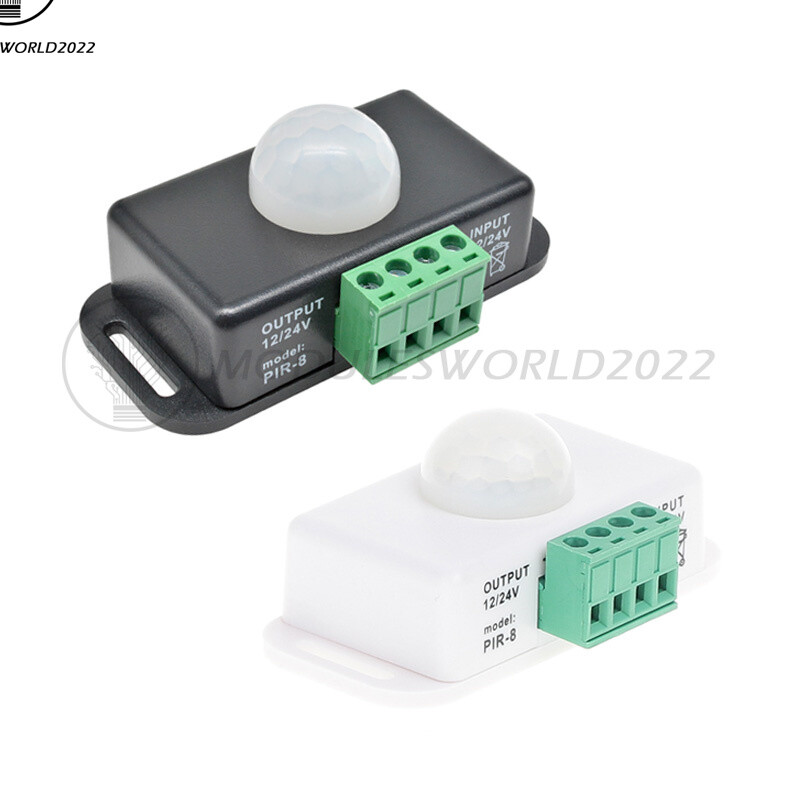 DC 12V-24V 8A/6A Automatic Adjustable Infrared PIR LED Motion Sensor Switch