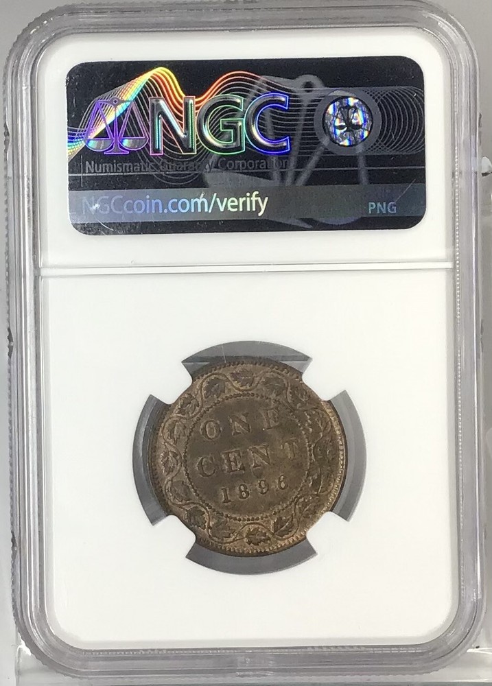 1896 Canada 1C NGC MS62 RB #