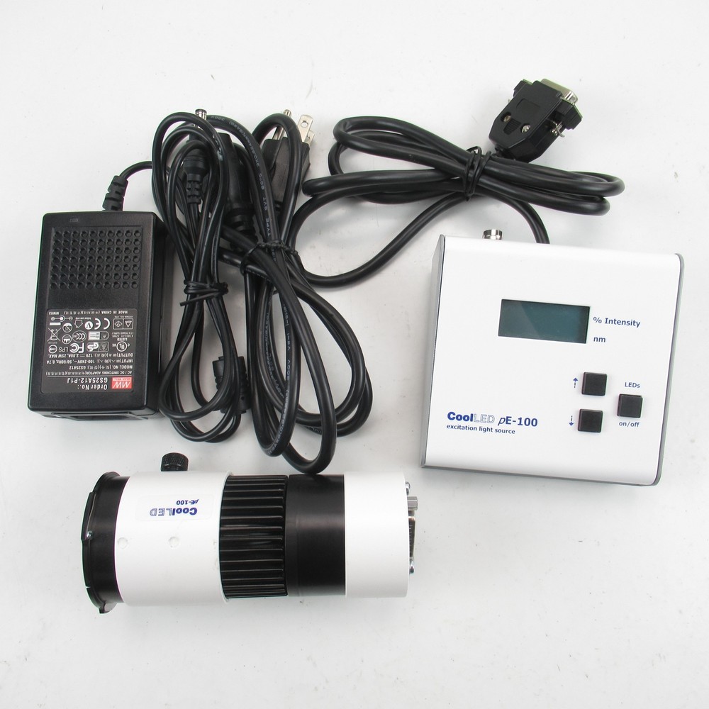 NIKON ECLIPSE Ci CI-FL FLUORESCENCE ATTACHMENT W/ CoolLED PE-100 LIGHT SOURCE