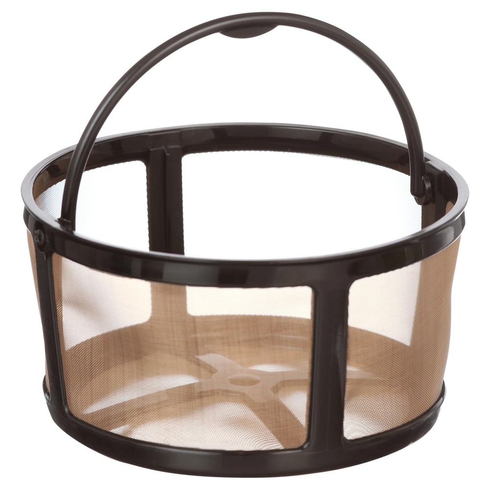 Reusable filter for ground coffee, gold
