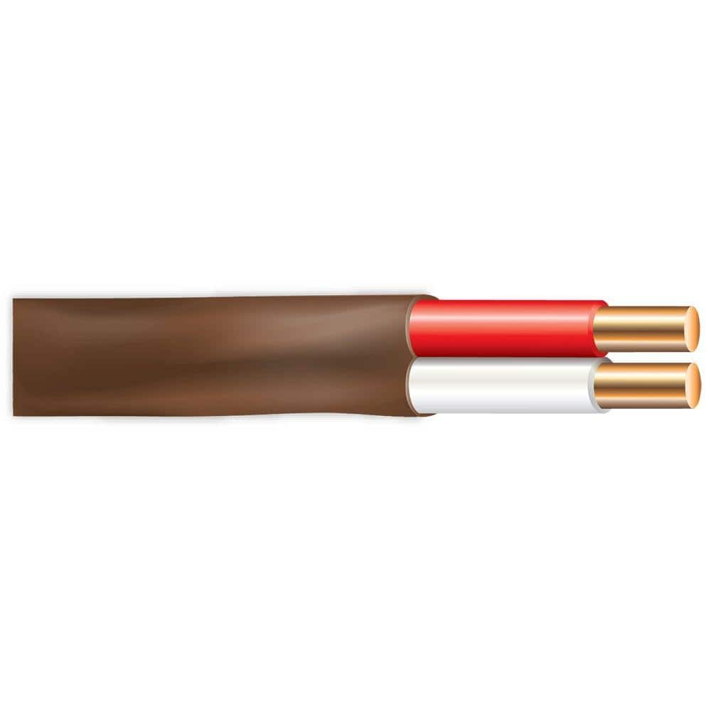 500 Ft. 18/2 Brown Solid Copper CL2R Thermostat Wire