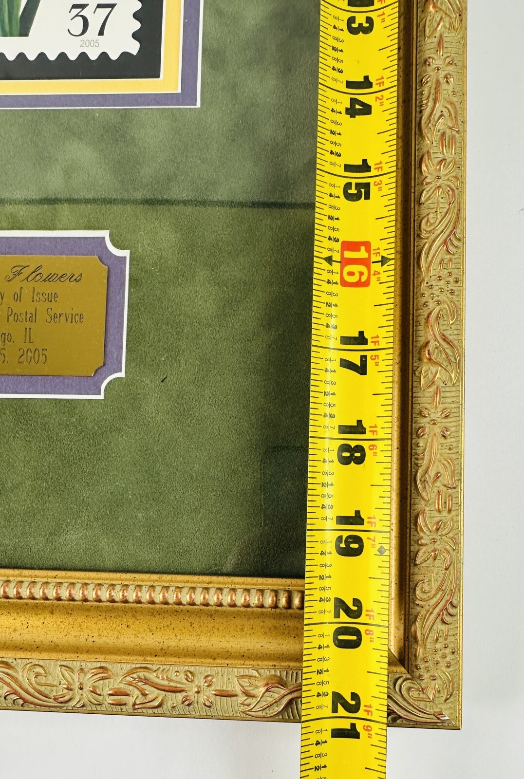 USPS Spring Flowers First Day of Issue Framed Stamps 2005 Lowell Herrero 15x21