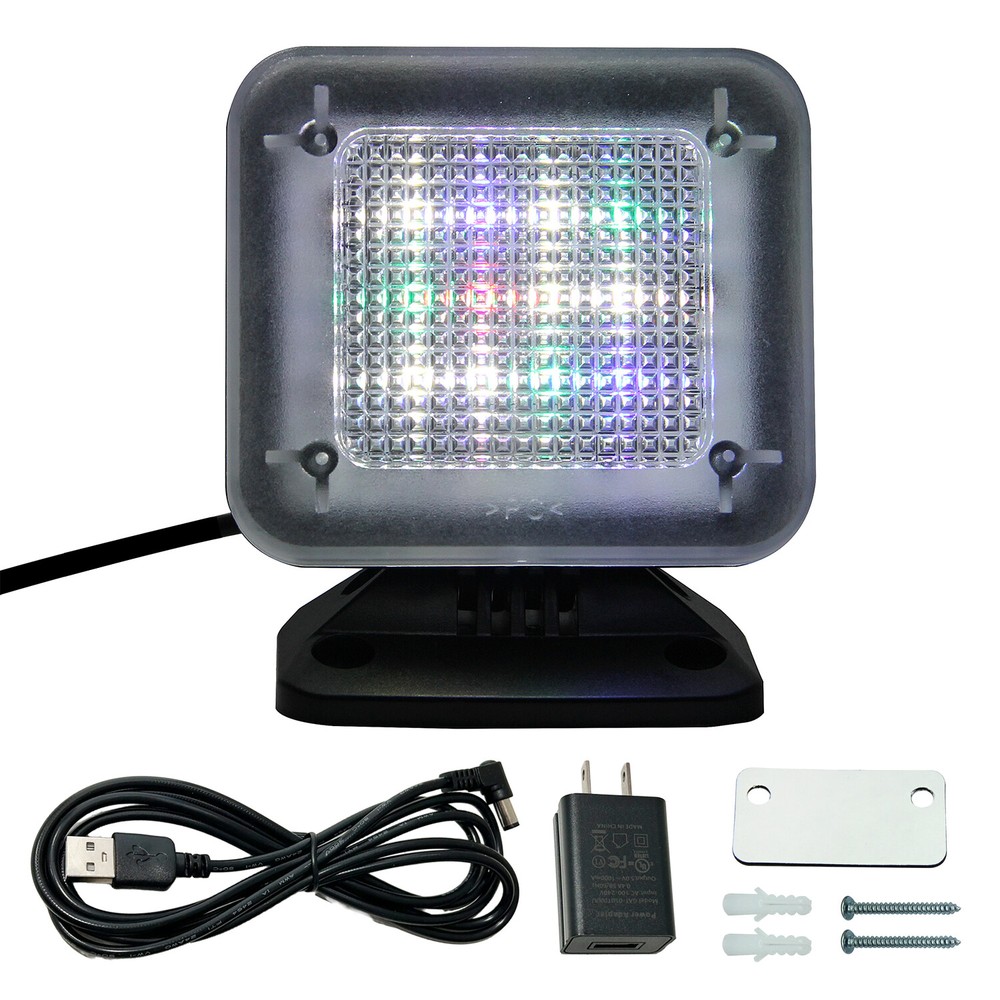 Fake TV Burglar Deterrent Simulator Bright LED Light Home Security Timer Device