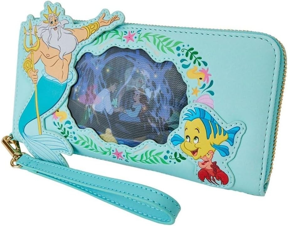 Loungefly Disney The Little Mermaid Princess Lenticular Wristlet Wallet New
