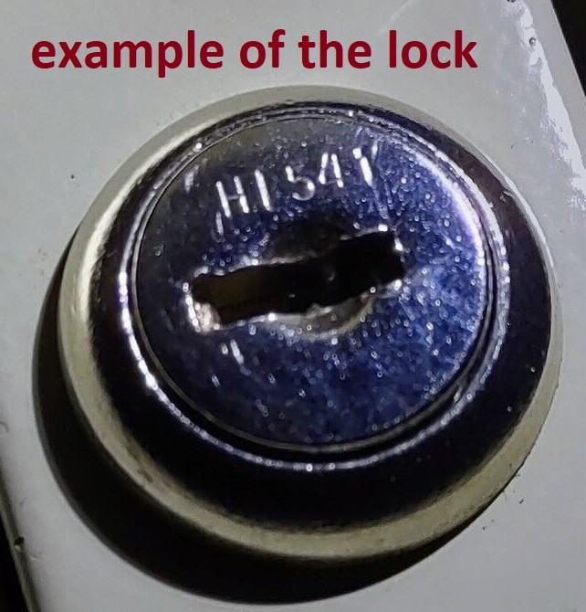 HL500-HL749 Two Replacement Keys File cabinet Esselte Pendaflex Cut to key code.