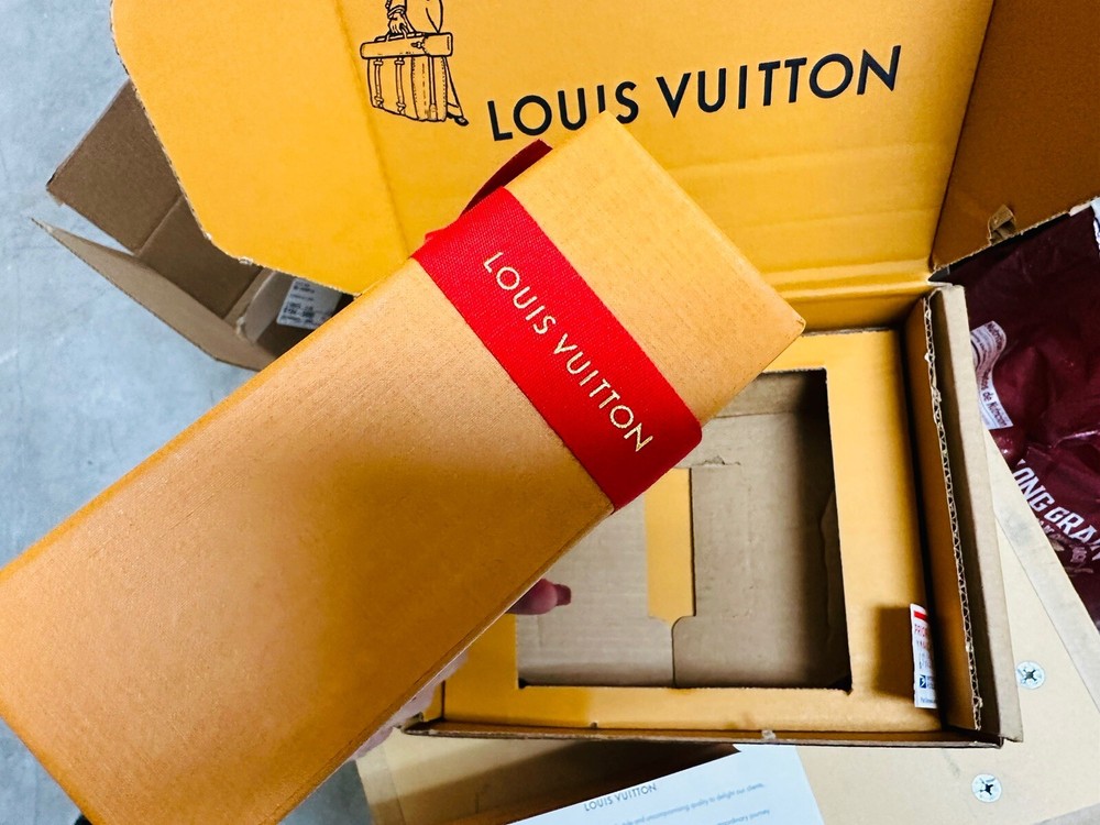 Louis Vuitton Gift Box Small Authentic 6.5*2.5” Empty Red Ribbon Envelope 7p Set