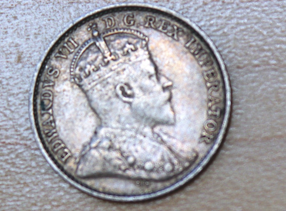 1911 Canada 5 Cents Silver