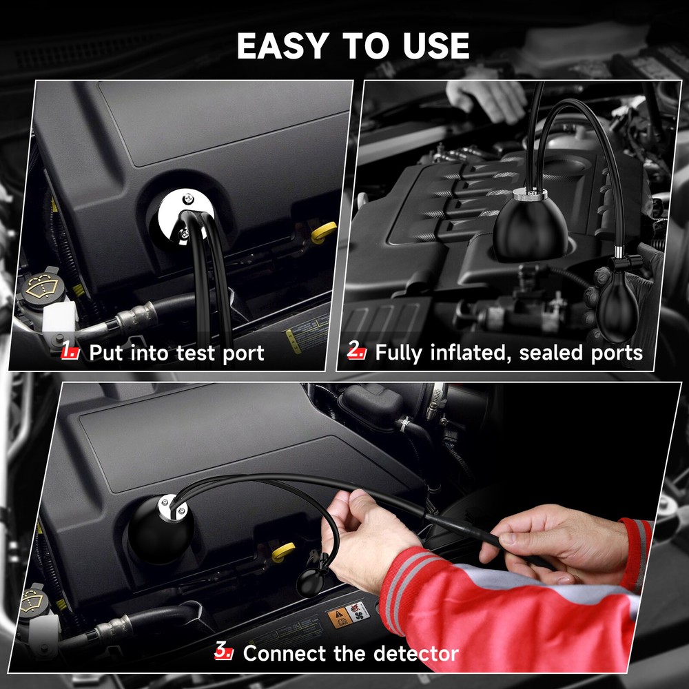 Universal Quick Intake Bladder Adapter EVAP Smoke Machine Leak Detector Tool