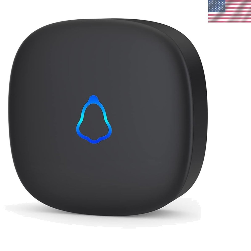 Add-On Wireless Doorbell Receiver: Mute Mode, Memory Function, 1000ft Range