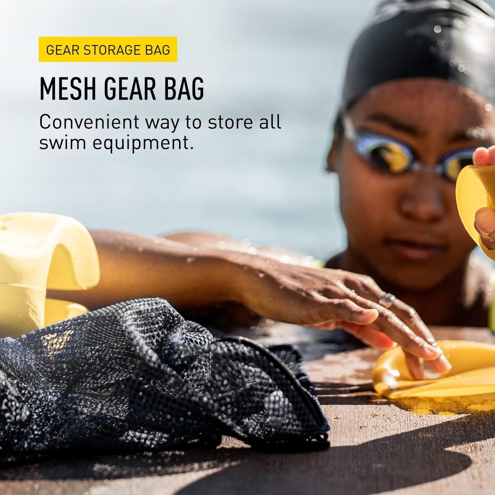 FINIS Mesh Gear Bag for Swim Equipment - Quick-Dry Nylon - Drawstring Closure...