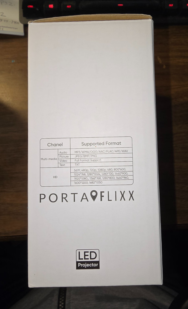 portaflixx lcd pocket projector