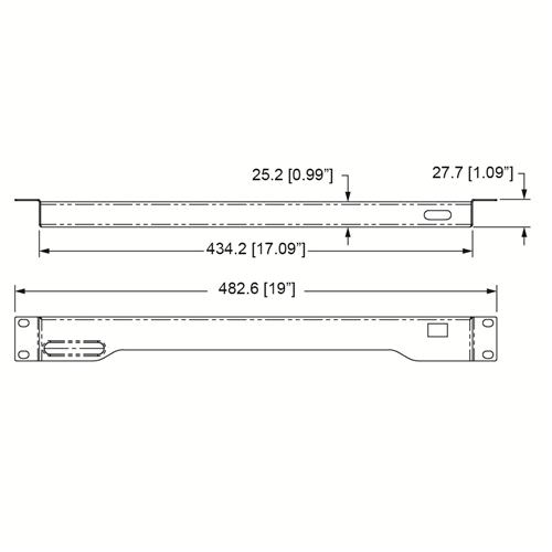Penn Elcom 1U LED Multicolour + White Rack Mount Light for DJ, Studio RADM-23CW