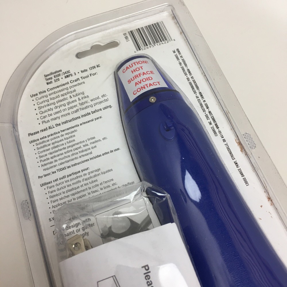 Darice Crafters Multipurpose Heat Tool Crafters Embossing Curing Shrinking
