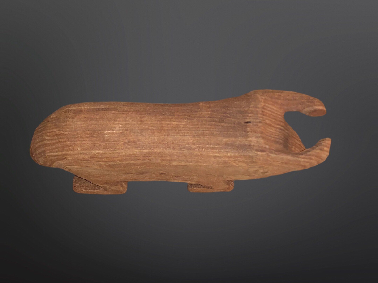 Circa 1910 Native American Tarahumara Carved Wood Bull Fetish