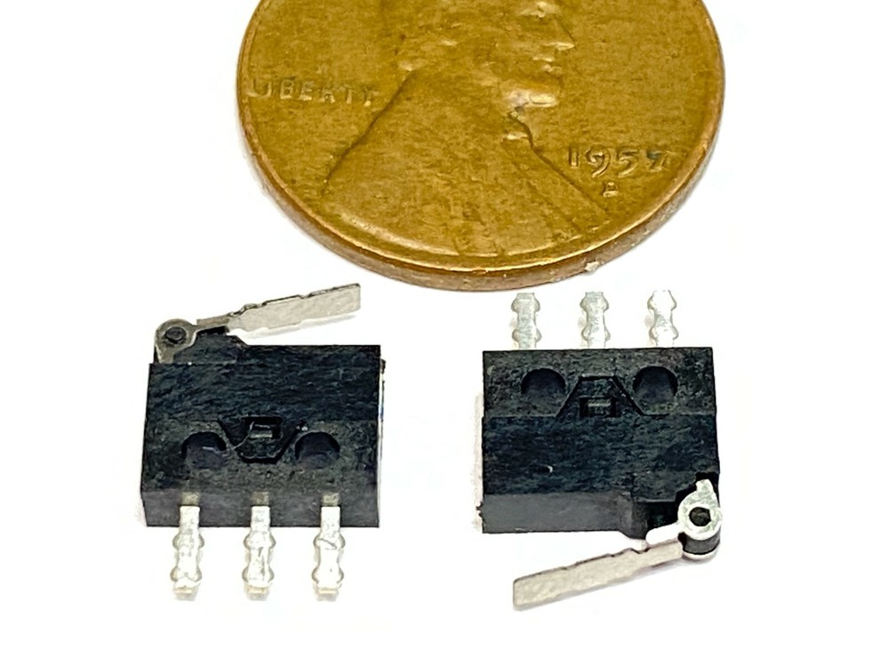 2x MX-1205 NC NO Microswitch Reset mini small Micro Limit Switch Lever E32