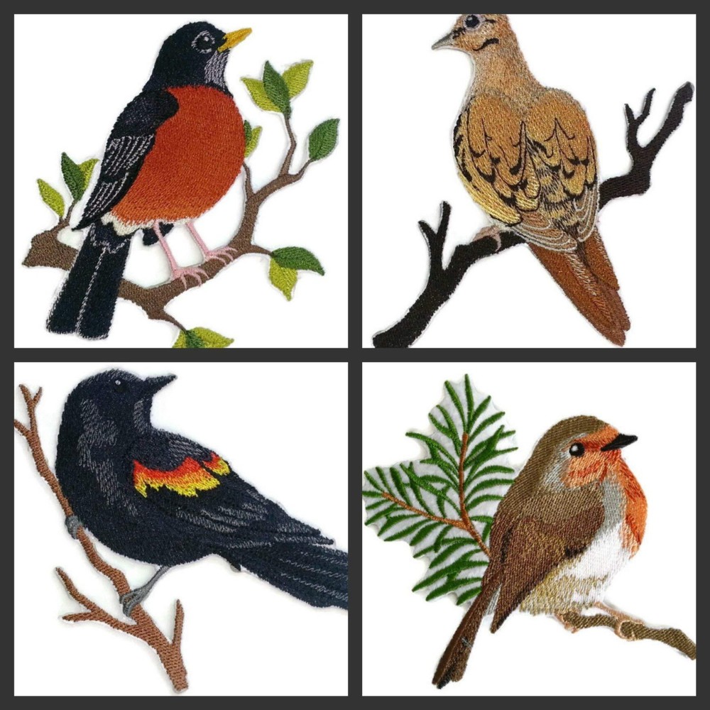 BeyondVision Nature Weaved in Threads, Amazing Birds Kingdom [Single Red Winged