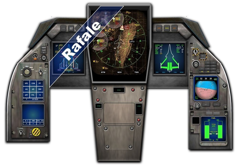 DASSAULT RAFALE COCKPIT instrument panel CDkit