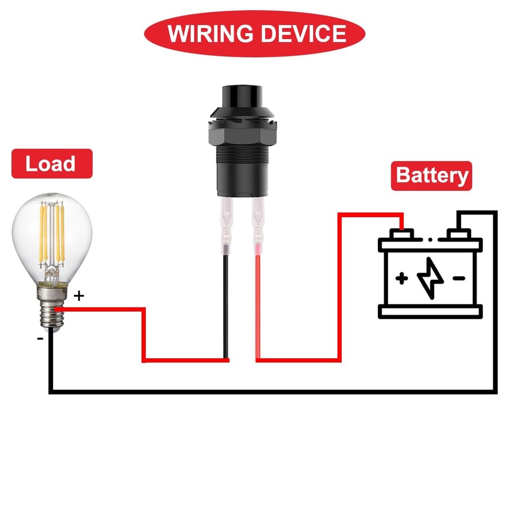12Pcs 12mm Black Mini Round Latching Push Button Switch AC 250V 1.5A 125V 3A ...