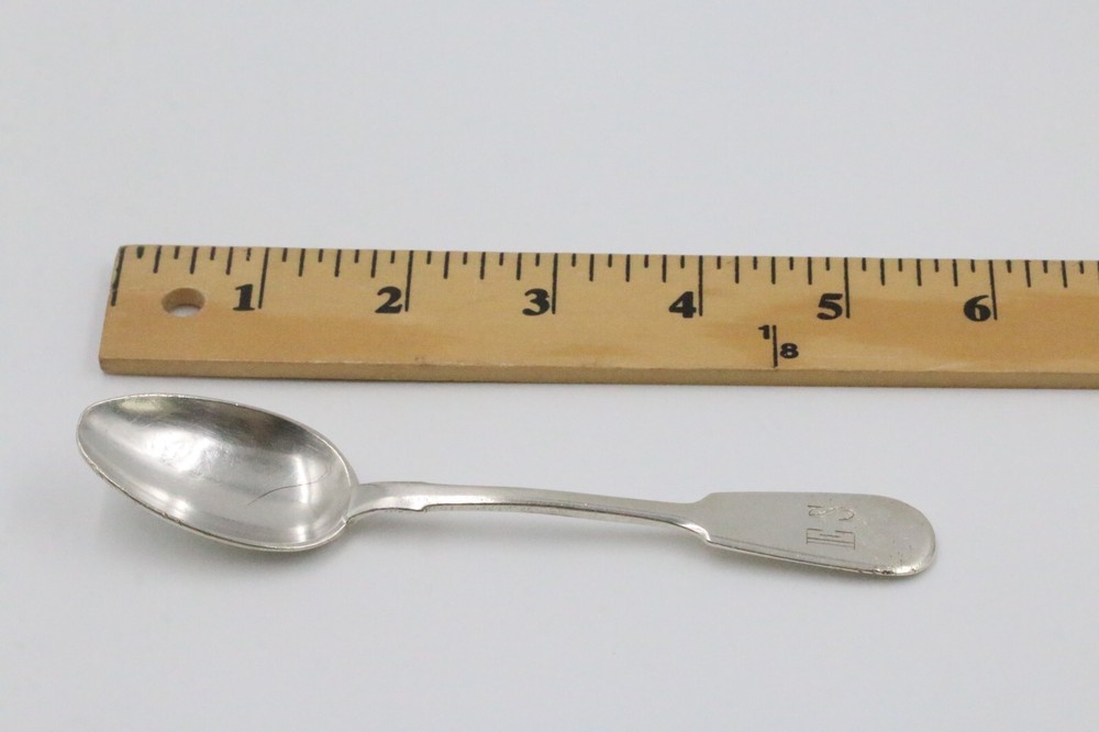 BA Russian .875 Silver HK 1887 Teaspoon Monogrammed ES