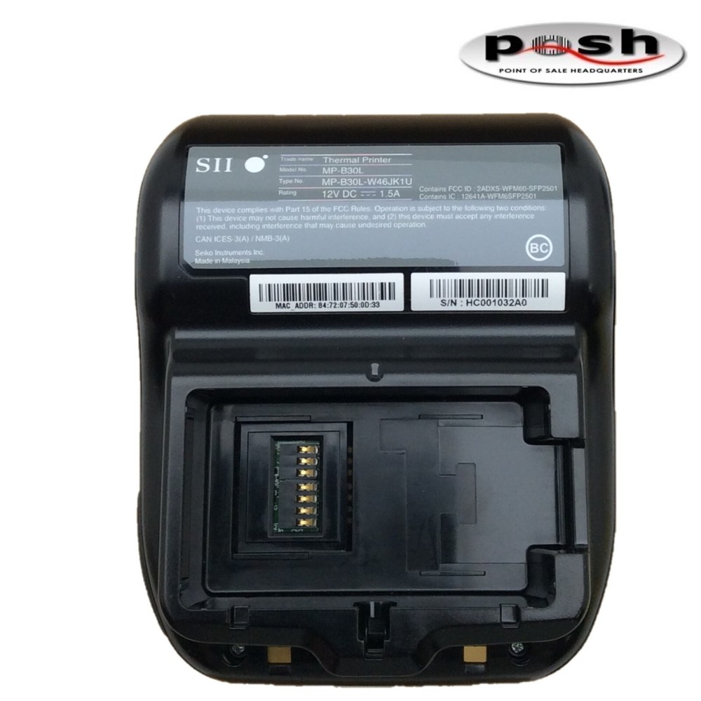 Seiko SII MP-B30L 3" Portable Bluetooth Wireless Thermal Printer IOS Compatible