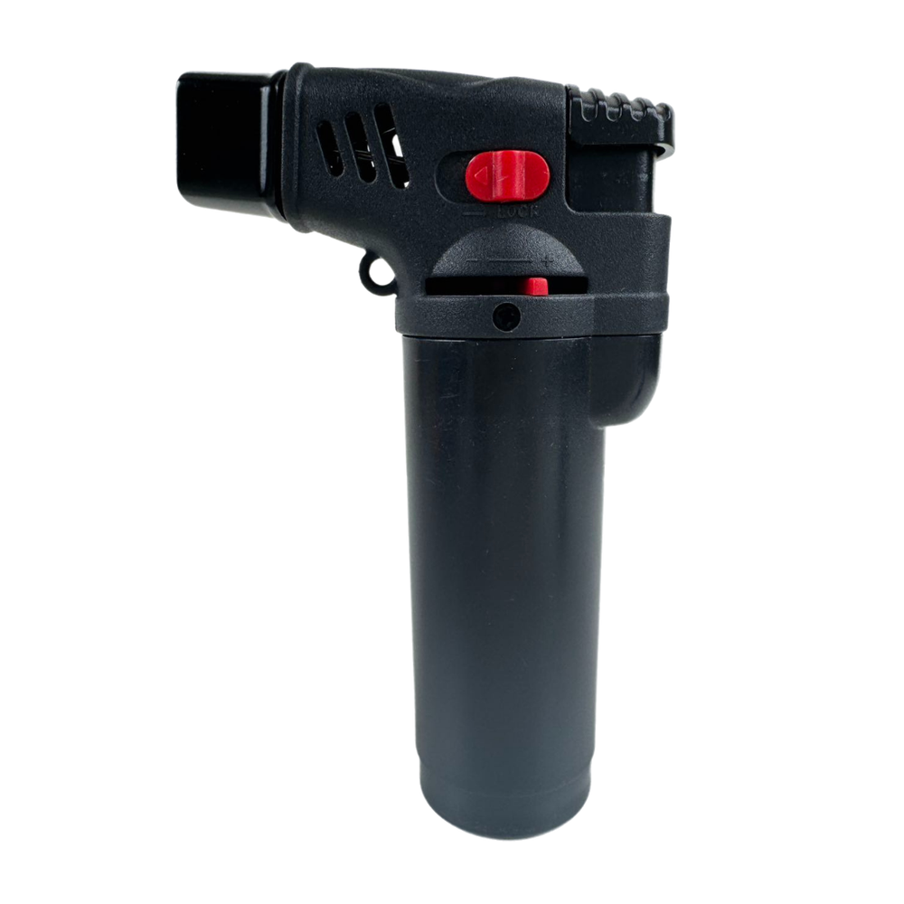 3 Pack Jumbo 4" Double Jet Flame Torch Gun Lighter Refillable Lockable Windproof