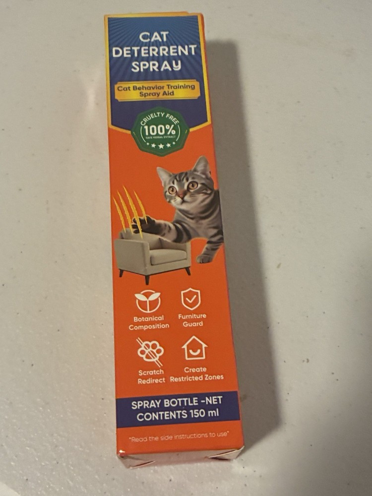 Cat Deterrent Spray Behavior Training Aid Botanical Composition 150ml
