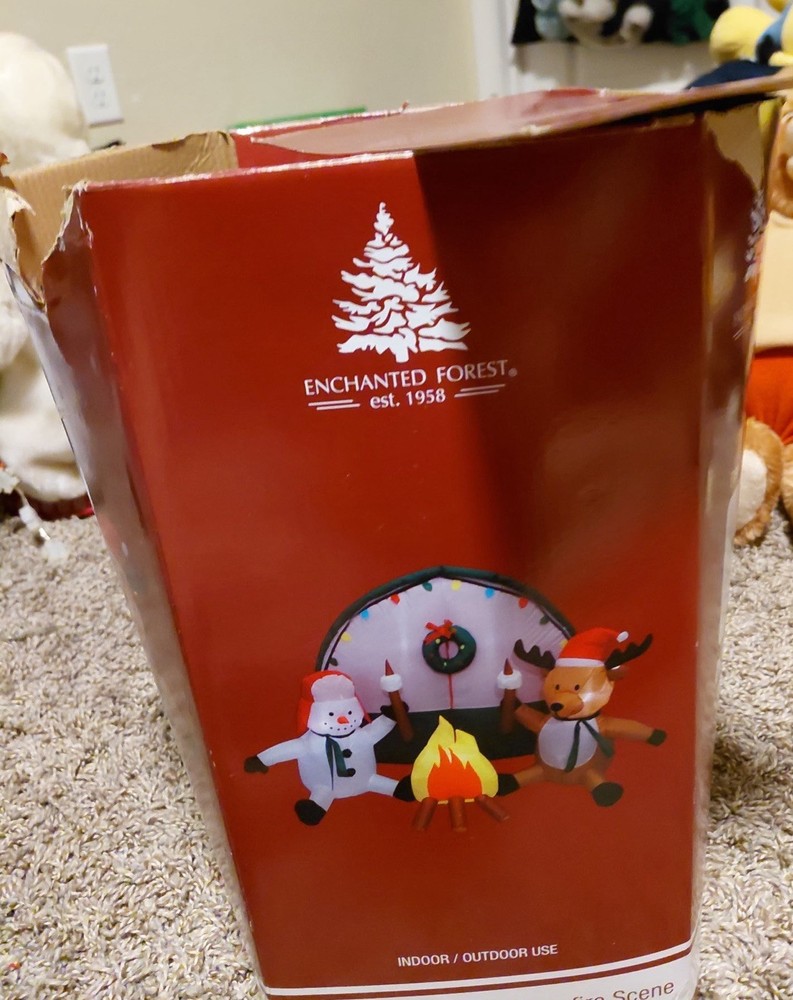 Gemmy Inflatable Campfire Scene Fully Inflates