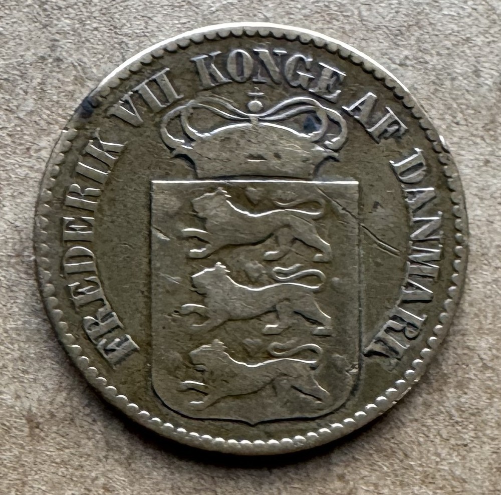 DANISH WEST INDIES 1859 CENT BRONZE KM# 63