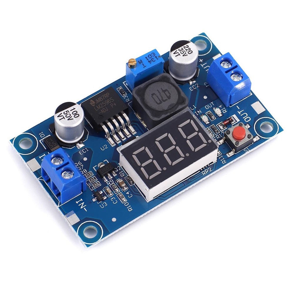 LM2596 Voltmeter DC Module Adjustable Step Up Step Down Regulator Voltage Regulator