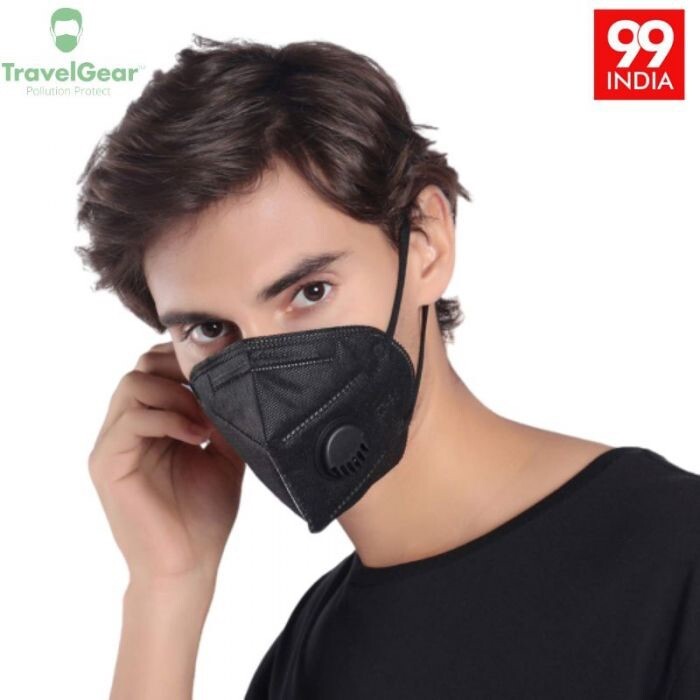 Face mask 1x Four Layer Foldable Face mask With Carbon Filter.