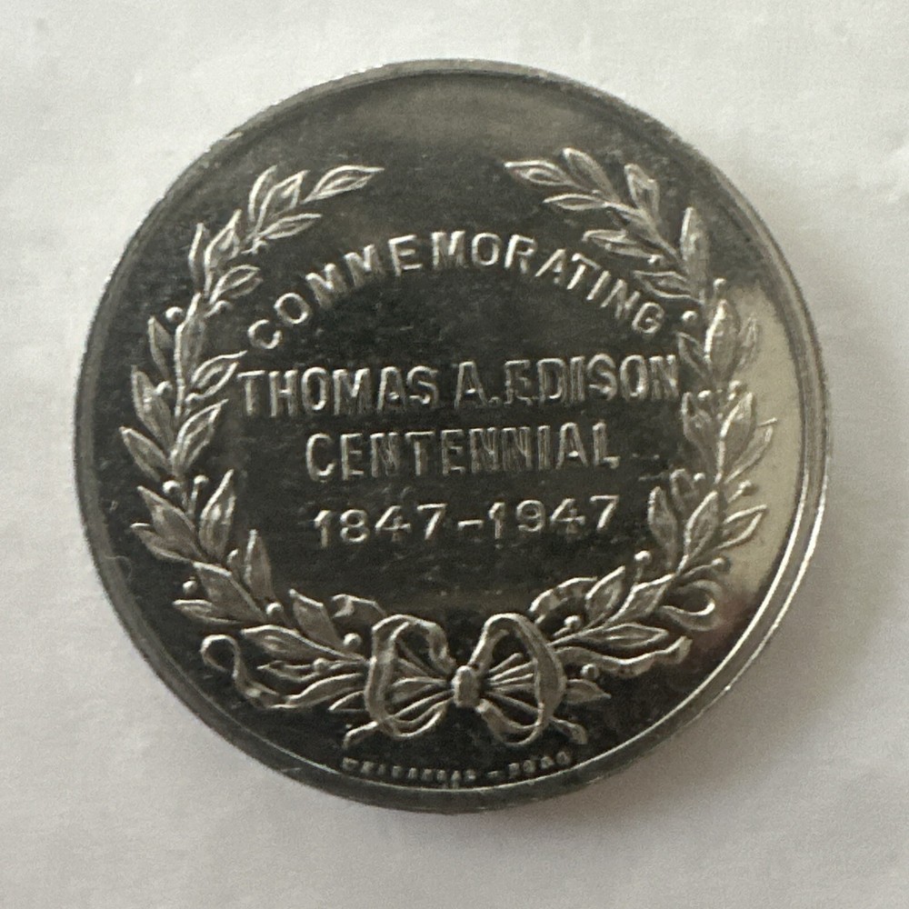 1947 Thomas Edison Centennial So-Called Half Dollar UNC