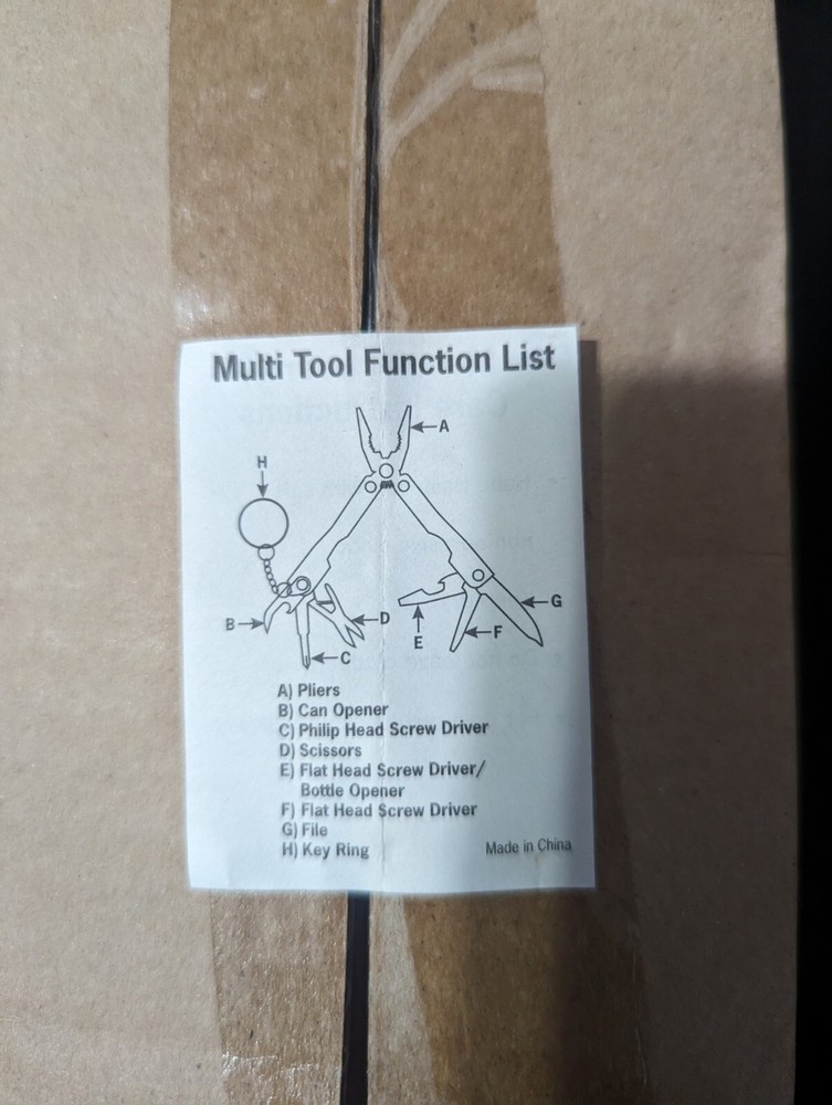 Keychain Multi Tool - 2.5 Inch Closed With Nylon Case