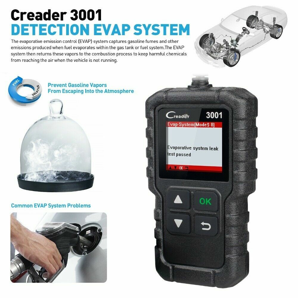 LAUNCH CR3001 OBD2 Scanner Code Reader Car Engine Scan Fault Diagnostic Tool
