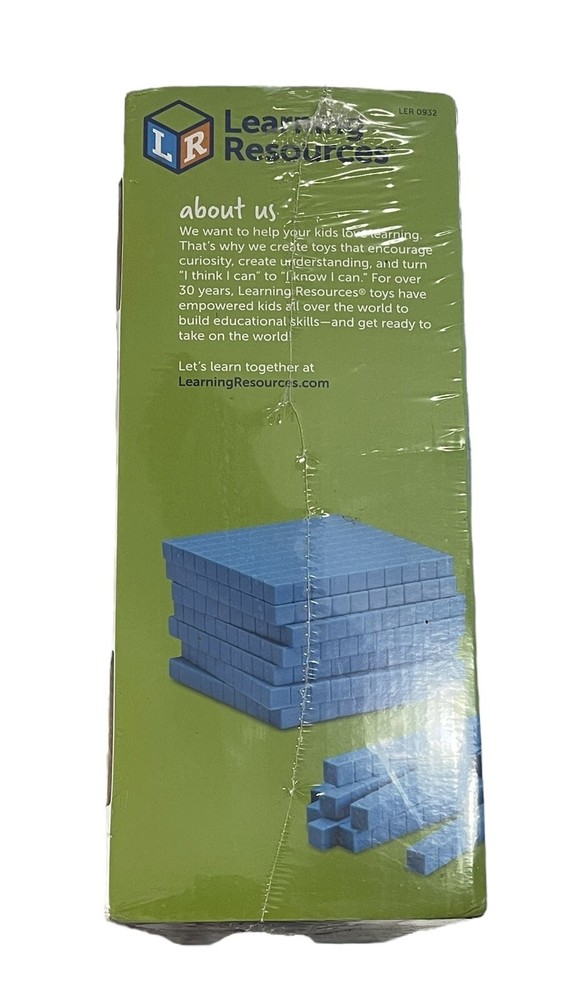 Base Ten Blocks Classroom Set Learning Resources Grades 1+ Ages 6+, 823 Pc STEM