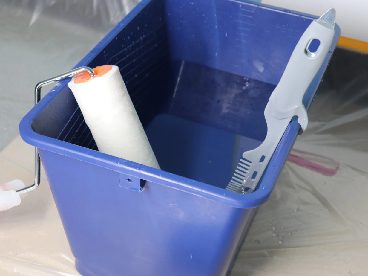 1 pc Multi-Function Paint Tool Cleaner Stirrer Can Opener Roller & Brush Scraper